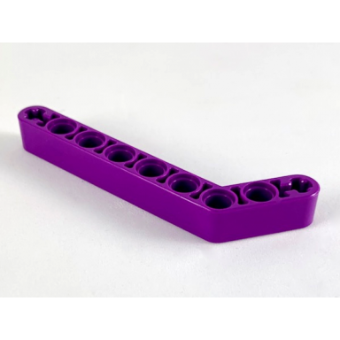 purple technic liftarm modified bent thick 1 x 9 7 - 3