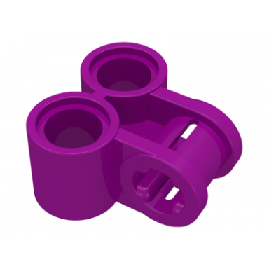 purple technic axle and pin connector perpendicular double