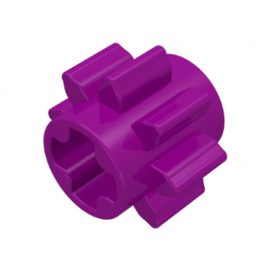 purple technic gear 8 tooth
