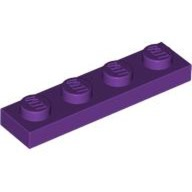 purple plate 1 x 4