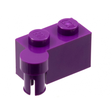 purple hinge brick 1 x 4 swivel top