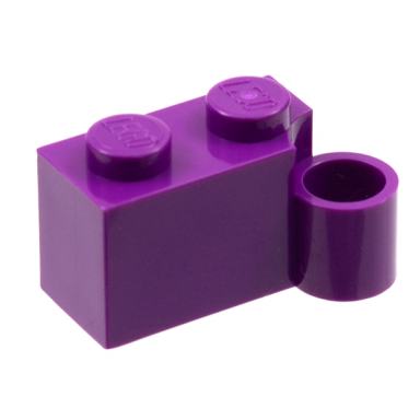 purple hinge brick 1 x 4 swivel base