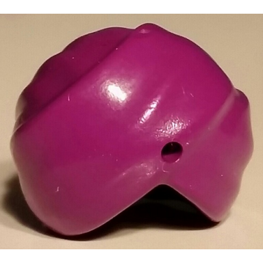 purple minifigure headgear turban with hole