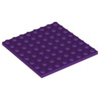 purple plate 8 x 8