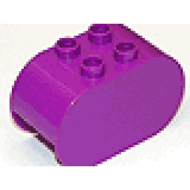 purple duplo brick 2 x 4 x 2 rounded ends