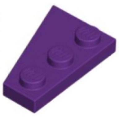 purple wedge plate 3 x 2 right