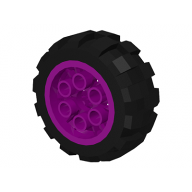 purple wheel 20 x 30 balloon medium with black tire 20 x 30 balloon medium 6582 6581