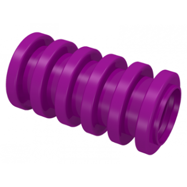 purple hose ribbed 7mm d 2l 1.6cm