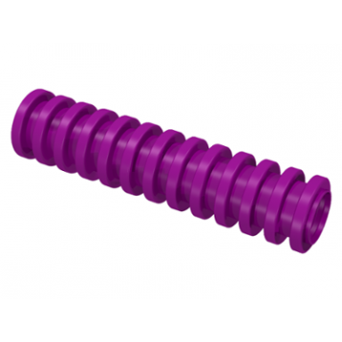 purple hose ribbed 7mm d 4l 3.2cm