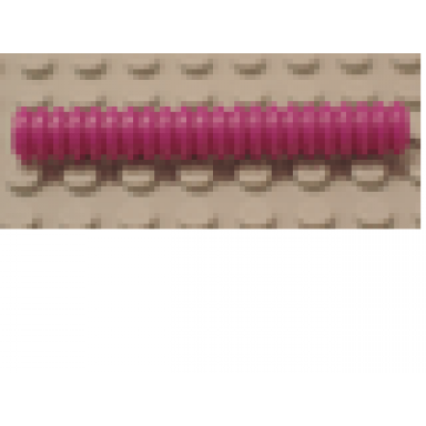 purple hose ribbed 7mm d 7l 5.6cm