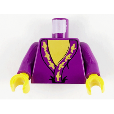 purple torso harry potter dumbledore pattern purple arms yellow hands