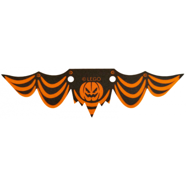 cloth banner flag with pumpkin jack o lantern and black gathers pattern
