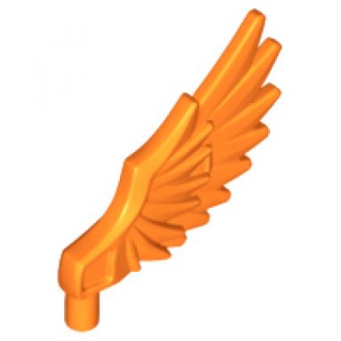 orange minifigure wing feathered