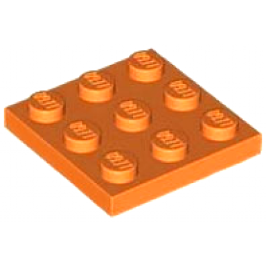 orange plate 3 x 3