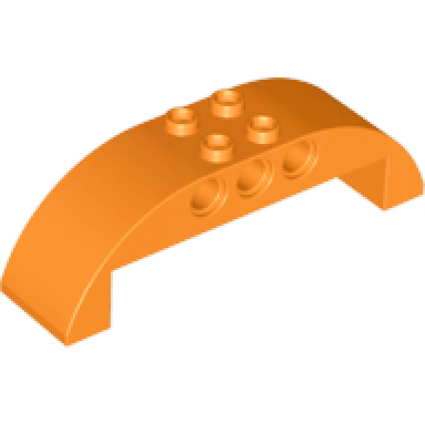 orange slope curved 8 x 2 x 2 double