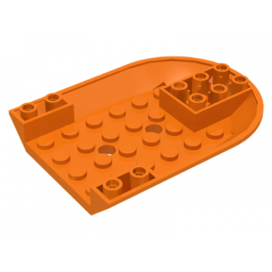 orange aircraft fuselage forward bottom curved 6 x 8