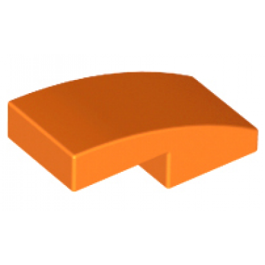 orange slope curved 2 x 1 x 2 3