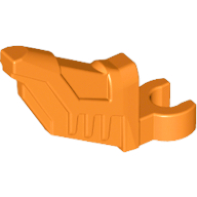 orange minifigure wing with clip