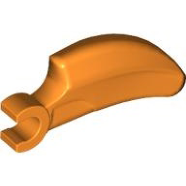 orange barb claw horn tooth with clip curved