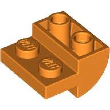 orange slope curved 2 x 2 inverted