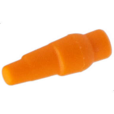 orange minifigure snowman carrot nose - flexible rubber