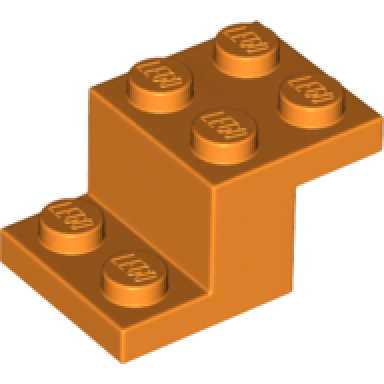 orange bracket 3 x 2 x 1 1 3 with bottom tube