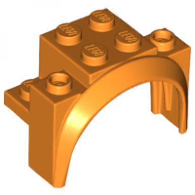 orange vehicle mudguard 4 x 2 1 2 x 2 1 3 with arch round