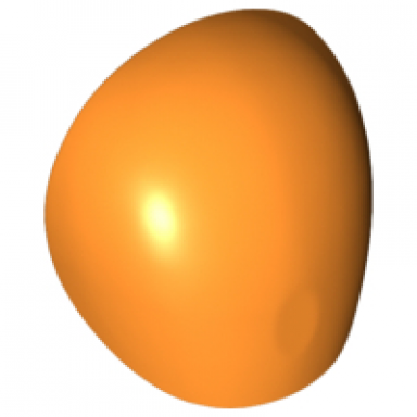 orange large figure armor round smooth