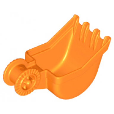 duplo digger bucket small with locking ring - 4 teeth