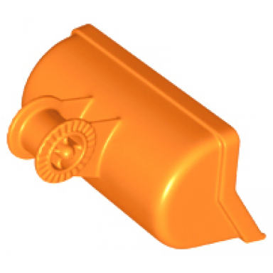 orange duplo front end loader bucket with locking ring - 7 teeth