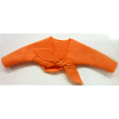 orange scala clothes female blouse tie front