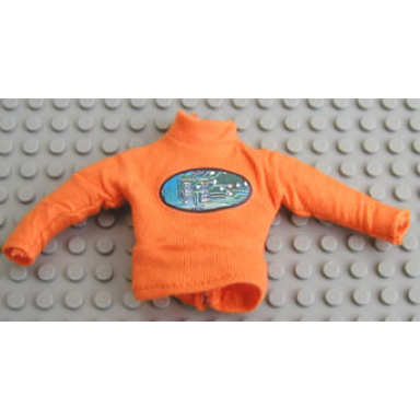 orange scala clothes male sweater turtleneck with oval pattern
