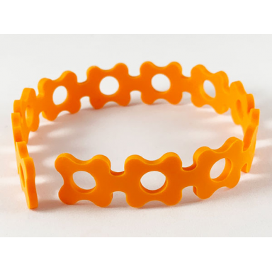 orange plastic flower chain scala