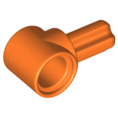 orange technic axle and pin connector hub with 1l axle