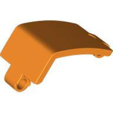 orange technic panel curved 3 x 5 x 3