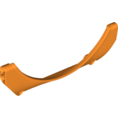 orange technic panel car mudguard arched 15 x 2 x 5 straight top