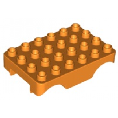 orange duplo car base 4 x 6