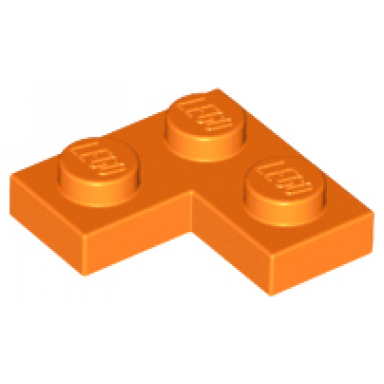 orange plate 2 x 2 corner