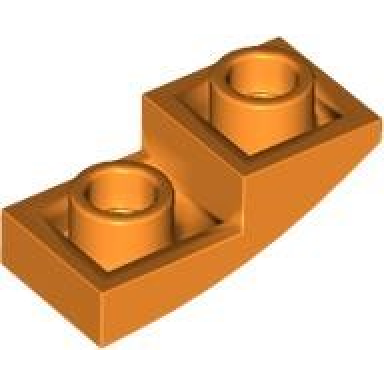 orange slope curved 2 x 1 x 2 3 inverted