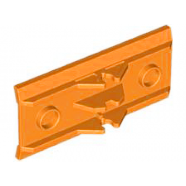 orange vehicle spoiler plow blade 6 x 3 with hinge