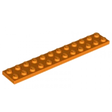 orange plate 2 x 12