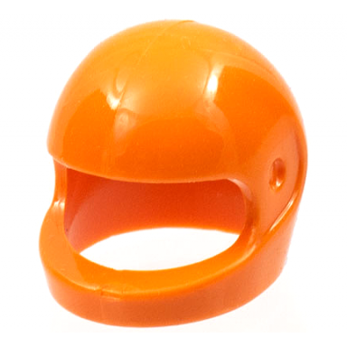 orange minifigure headgear helmet motorcycle standard