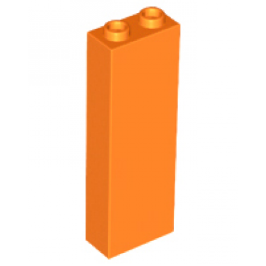 orange brick 1 x 2 x 5