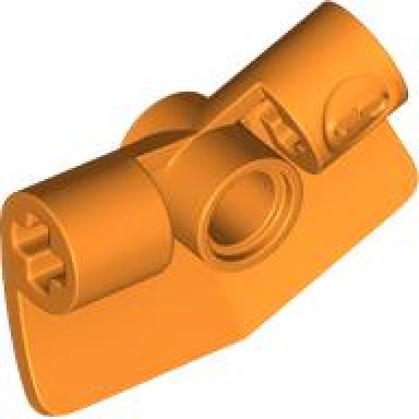 orange technic panel curved 3 2 x 3 x 1 angled