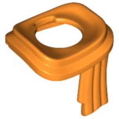 orange minifigure scarf long wrapped