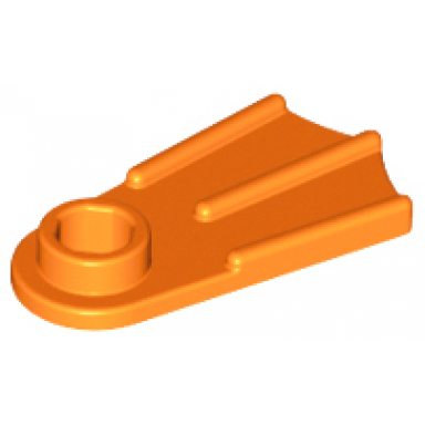 orange minifigure footgear flipper