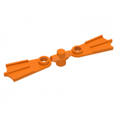 orange minifigure footgear flippers 2 on sprue