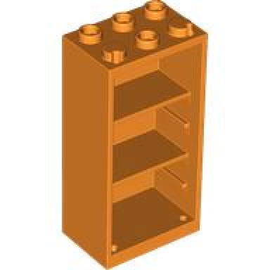 orange container cupboard refrigerator 2 x 3 x 5