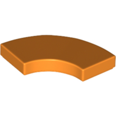 orange tile round corner 2 x 2 macaroni