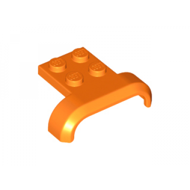 orange vehicle mudguard 4 x 3 x 1 with arch curved